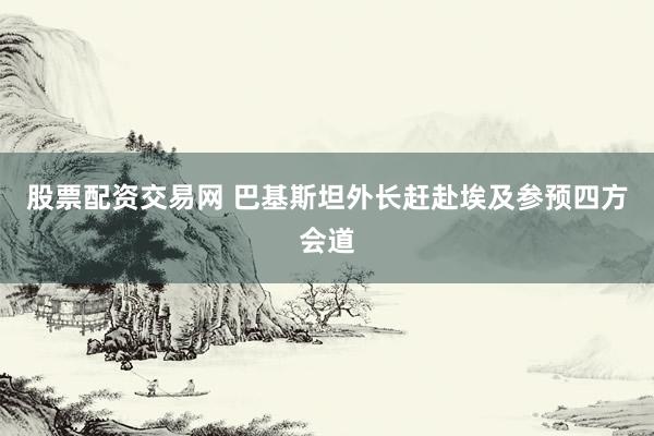 股票配资交易网 巴基斯坦外长赶赴埃及参预四方会道